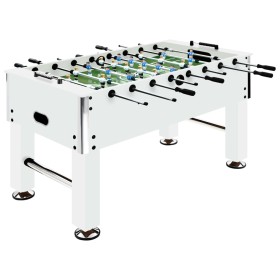 Futbolín de acero blanco 60 kg 140x74,5x87,5 cm de vidaXL, Mesas de futbolín - Ref: Foro24-92501, Precio: 358,84 €, Descuento: %