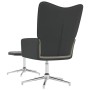 Silla de relajación con reposapiés terciopelo y PVC gris claro de vidaXL, Sillones - Ref: Foro24-327864, Precio: 85,99 €, Des...