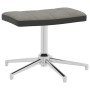 Silla de relajación con reposapiés terciopelo y PVC gris claro de vidaXL, Sillones - Ref: Foro24-327864, Precio: 85,99 €, Des...