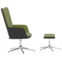 Relaxation chair with footrest in velvet and light green PVC by vidaXL, Armchairs - Ref: Foro24-327867, Price: 85,99 €, Disco...