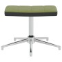 Relaxation chair with footrest in velvet and light green PVC by vidaXL, Armchairs - Ref: Foro24-327867, Price: 85,99 €, Disco...