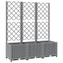 Light gray PP planter with trellis 120x40x136 cm by vidaXL, Pots and planters - Ref: Foro24-153274, Price: 102,45 €, Discount: %