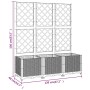 Light gray PP planter with trellis 120x40x136 cm by vidaXL, Pots and planters - Ref: Foro24-153274, Price: 102,45 €, Discount: %