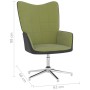 Relaxation chair with footrest in velvet and light green PVC by vidaXL, Armchairs - Ref: Foro24-327867, Price: 85,99 €, Disco...