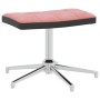 Relax armchair with pink velvet and PVC footstool by vidaXL, Armchairs - Ref: Foro24-327868, Price: 85,32 €, Discount: %