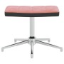 Sillón de relax con taburete terciopelo y PVC rosa de vidaXL, Sillones - Ref: Foro24-327868, Precio: 85,32 €, Descuento: %