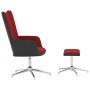 Relaxation chair with footrest in red velvet and PVC by vidaXL, Armchairs - Ref: Foro24-327869, Price: 122,22 €, Discount: %