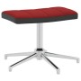 Silla de relajación con reposapiés terciopelo y PVC rojo tinto de vidaXL, Sillones - Ref: Foro24-327869, Precio: 122,22 €, De...