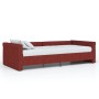 Sofá cama USB de tela rojo vino tinto 90x200 cm de vidaXL, Camas y somieres - Ref: Foro24-337196, Precio: 181,99 €, Descuento: %