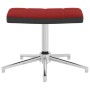 Relaxation chair with footrest in red velvet and PVC by vidaXL, Armchairs - Ref: Foro24-327869, Price: 122,22 €, Discount: %