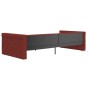 Sofá cama USB de tela rojo vino tinto 90x200 cm de vidaXL, Camas y somieres - Ref: Foro24-337196, Precio: 181,99 €, Descuento: %