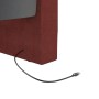 Sofá cama USB de tela rojo vino tinto 90x200 cm de vidaXL, Camas y somieres - Ref: Foro24-337196, Precio: 181,99 €, Descuento: %