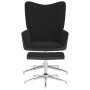 Relaxation chair with velvet and black PVC footrest by vidaXL, Armchairs - Ref: Foro24-327870, Price: 94,51 €, Discount: %