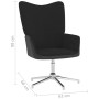 Relaxation chair with velvet and black PVC footrest by vidaXL, Armchairs - Ref: Foro24-327870, Price: 94,51 €, Discount: %