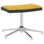 Silla de relajación reposapiés terciopelo PVC amarillo mostaza de vidaXL, Sillones - Ref: Foro24-327871, Precio: 84,36 €, Des...