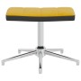 Silla de relajación reposapiés terciopelo PVC amarillo mostaza de vidaXL, Sillones - Ref: Foro24-327871, Precio: 84,36 €, Des...