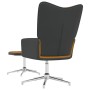 Silla de relajación con reposapiés terciopelo y PVC marrón de vidaXL, Sillones - Ref: Foro24-327872, Precio: 94,99 €, Descuen...