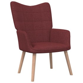 Sillón de relax de tela color rojo tinto de vidaXL, Sillones - Ref: Foro24-327927, Precio: 109,99 €, Descuento: %