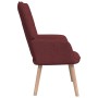 Sillón de relax de tela color rojo tinto de vidaXL, Sillones - Ref: Foro24-327927, Precio: 103,08 €, Descuento: %