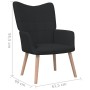 Relaxation armchair with black fabric footrest by vidaXL, Armchairs - Ref: Foro24-327936, Price: 127,92 €, Discount: %