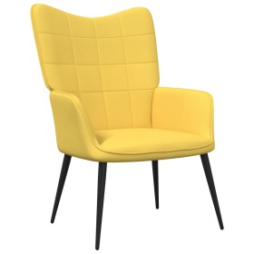 Silla de relajación de tela amarillo mostaza de vidaXL, Sillones - Ref: Foro24-327948, Precio: 97,99 €, Descuento: %