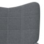 Sillón de relax con taburete tela gris oscuro de vidaXL, Sillones - Ref: Foro24-327953, Precio: 116,96 €, Descuento: %