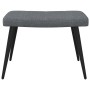 Sillón de relax con taburete tela gris oscuro de vidaXL, Sillones - Ref: Foro24-327953, Precio: 116,96 €, Descuento: %