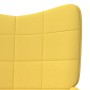 Silla de relajación con reposapiés tela amarillo mostaza de vidaXL, Sillones - Ref: Foro24-327959, Precio: 102,40 €, Descuent...