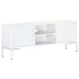 Mueble para TV de madera maciza de mango blanco 115x30x46 cm de vidaXL, Muebles TV - Ref: Foro24-323580, Precio: 108,72 €, De...