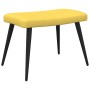 Silla de relajación con reposapiés tela amarillo mostaza de vidaXL, Sillones - Ref: Foro24-327959, Precio: 102,40 €, Descuent...