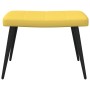 Silla de relajación con reposapiés tela amarillo mostaza de vidaXL, Sillones - Ref: Foro24-327959, Precio: 102,40 €, Descuent...