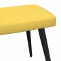 Silla de relajación con reposapiés tela amarillo mostaza de vidaXL, Sillones - Ref: Foro24-327959, Precio: 102,40 €, Descuent...