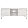 Mueble para TV de madera maciza de mango blanco 115x30x46 cm de vidaXL, Muebles TV - Ref: Foro24-323580, Precio: 108,72 €, De...