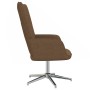 Silla de relajación con reposapiés de tela marrón de vidaXL, Sillones - Ref: Foro24-327999, Precio: 91,04 €, Descuento: %