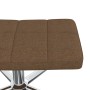 Silla de relajación con reposapiés de tela marrón de vidaXL, Sillones - Ref: Foro24-327999, Precio: 91,04 €, Descuento: %