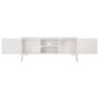 Solid white mango wood TV stand 115x30x46 cm by vidaXL, TV Furniture - Ref: Foro24-323580, Price: 108,72 €, Discount: %