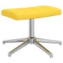 Silla de relajación con reposapiés tela amarillo mostaza de vidaXL, Sillones - Ref: Foro24-328003, Precio: 94,51 €, Descuento: %