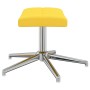 Silla de relajación con reposapiés tela amarillo mostaza de vidaXL, Sillones - Ref: Foro24-328003, Precio: 94,51 €, Descuento: %