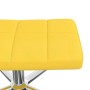 Silla de relajación con reposapiés tela amarillo mostaza de vidaXL, Sillones - Ref: Foro24-328003, Precio: 94,51 €, Descuento: %