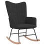 Silla mecedora de tela negra de vidaXL, Mecedoras - Ref: Foro24-328013, Precio: 129,14 €, Descuento: %