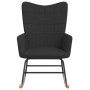 Silla mecedora de tela negra de vidaXL, Mecedoras - Ref: Foro24-328013, Precio: 129,14 €, Descuento: %