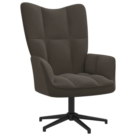 Sillón de relax de terciopelo gris oscuro de vidaXL, Sillones - Ref: Foro24-328096, Precio: 131,18 €, Descuento: %