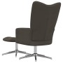 Silla de relajación con taburete terciopelo gris oscuro de vidaXL, Sillones - Ref: Foro24-328129, Precio: 155,57 €, Descuento: %