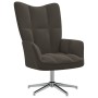 Silla de relajación con taburete terciopelo gris oscuro de vidaXL, Sillones - Ref: Foro24-328129, Precio: 155,57 €, Descuento: %