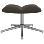 Silla de relajación con taburete terciopelo gris oscuro de vidaXL, Sillones - Ref: Foro24-328129, Precio: 155,57 €, Descuento: %