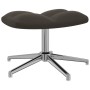 Silla de relajación con taburete terciopelo gris oscuro de vidaXL, Sillones - Ref: Foro24-328129, Precio: 155,57 €, Descuento: %