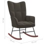 Silla mecedora de terciopelo gris oscuro de vidaXL, Mecedoras - Ref: Foro24-328140, Precio: 106,99 €, Descuento: %