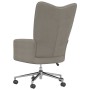 Silla de relajación de terciopelo gris claro de vidaXL, Sillones - Ref: Foro24-328161, Precio: 129,57 €, Descuento: %