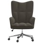 Silla de relajación de terciopelo gris oscuro de vidaXL, Sillones - Ref: Foro24-328162, Precio: 129,57 €, Descuento: %