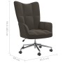 Silla de relajación de terciopelo gris oscuro de vidaXL, Sillones - Ref: Foro24-328162, Precio: 129,57 €, Descuento: %